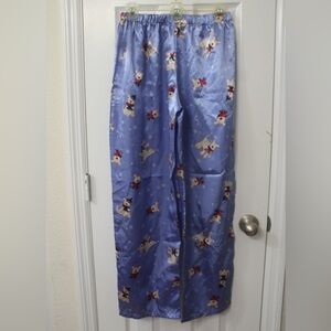 Holiday Medium Blue Pajama Pants with Dogs & Snowflakes Christmas & Festive Wear